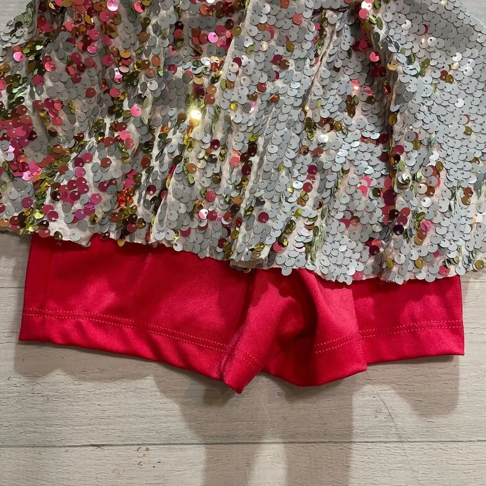 Weissman girls sequin skirted dance costume child‎ small